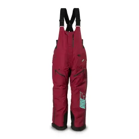 509  Womens Range Insulated Snowmobile Bibs Water Windproof Maroon Snow Pants