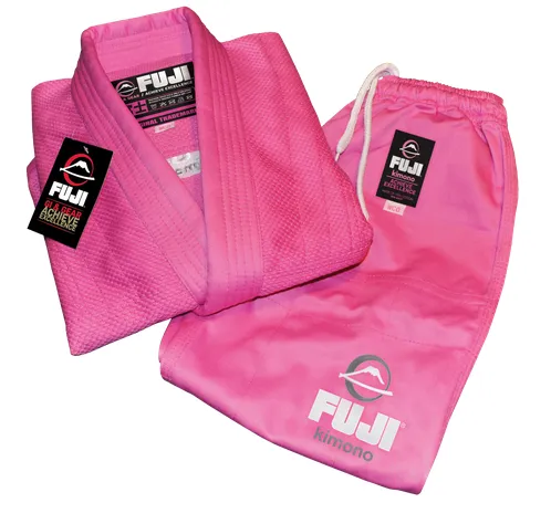 All Around Kids BJJ Gi Pink by Fuji with Belt