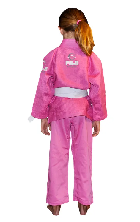 All Around Kids BJJ Gi Pink by Fuji with Belt