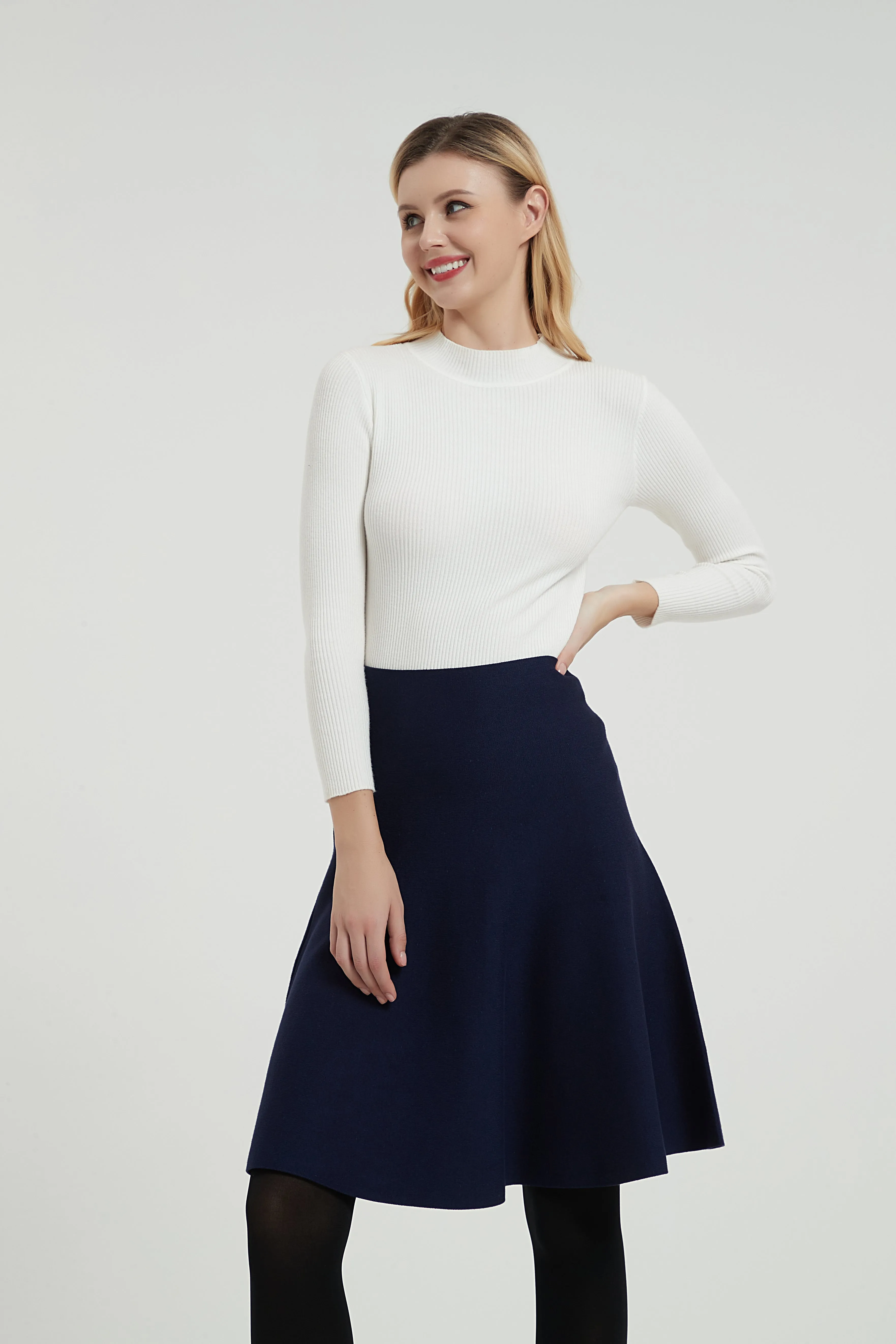 AMAZING  MM SKIRT - YEAR ROUND NAVY