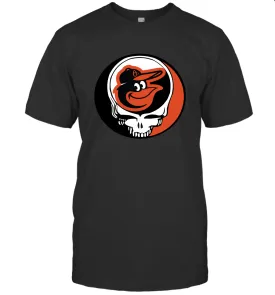 Baltimore Orioles Grateful Dead Steal Your Face Baseball Mens T-Shirt