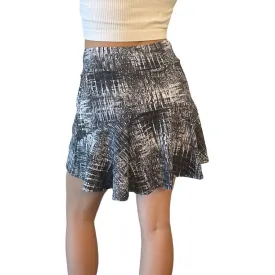 Black & White Matrix Flutter Athletic Golf, Running, Tennis Skort