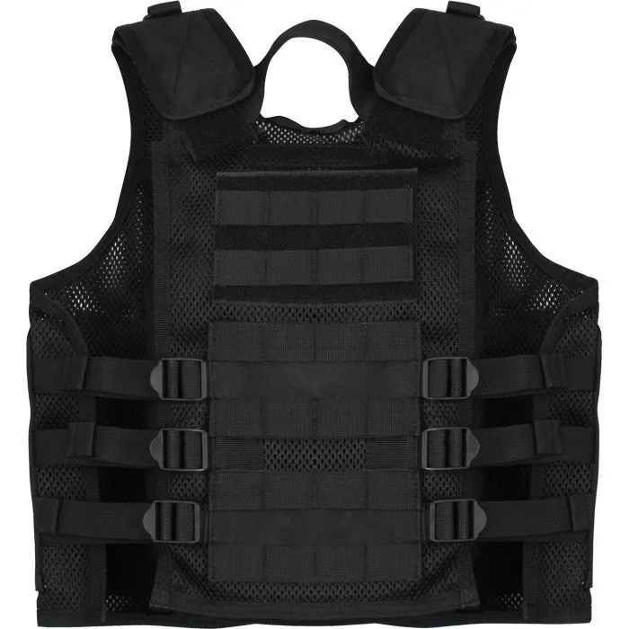 Black - Kids MOLLE Compatible Cross Draw Tactical Vest