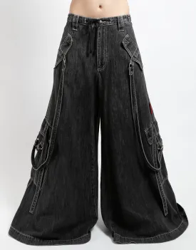 BOOSTER STRAP PANT BLACK DENIM