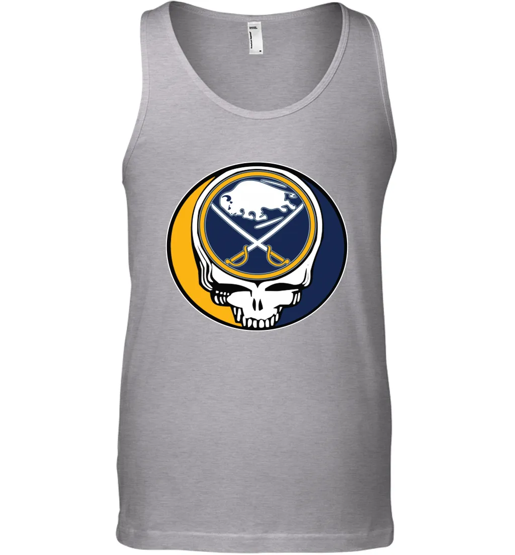 Buffalo Sabres Grateful Dead Steal Your Face Hockey NHL Mens Tank Top