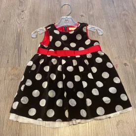 Children's Place Black Polka Dot Dress 6-9M