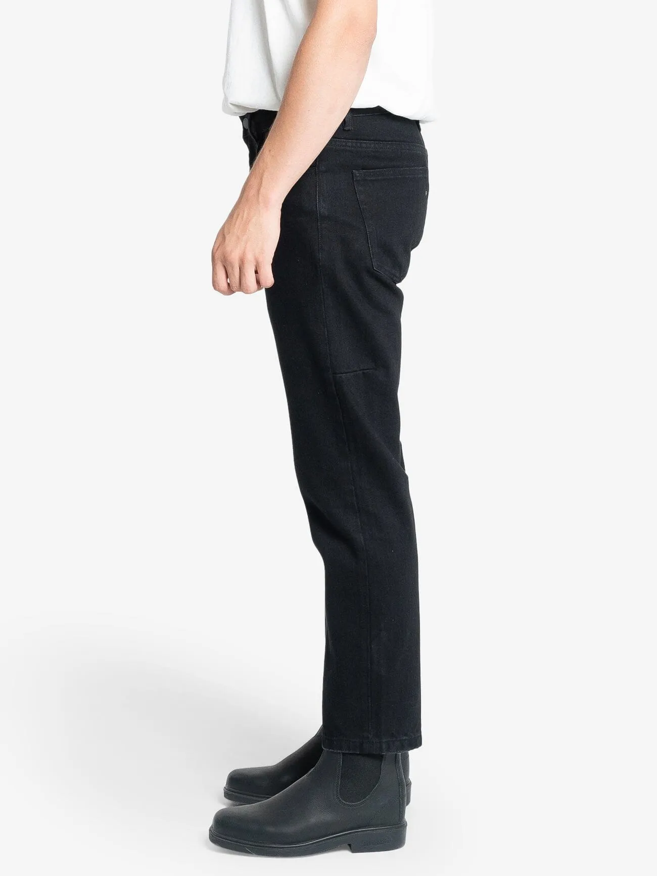 Chopped Denim Jean - Black Rinse