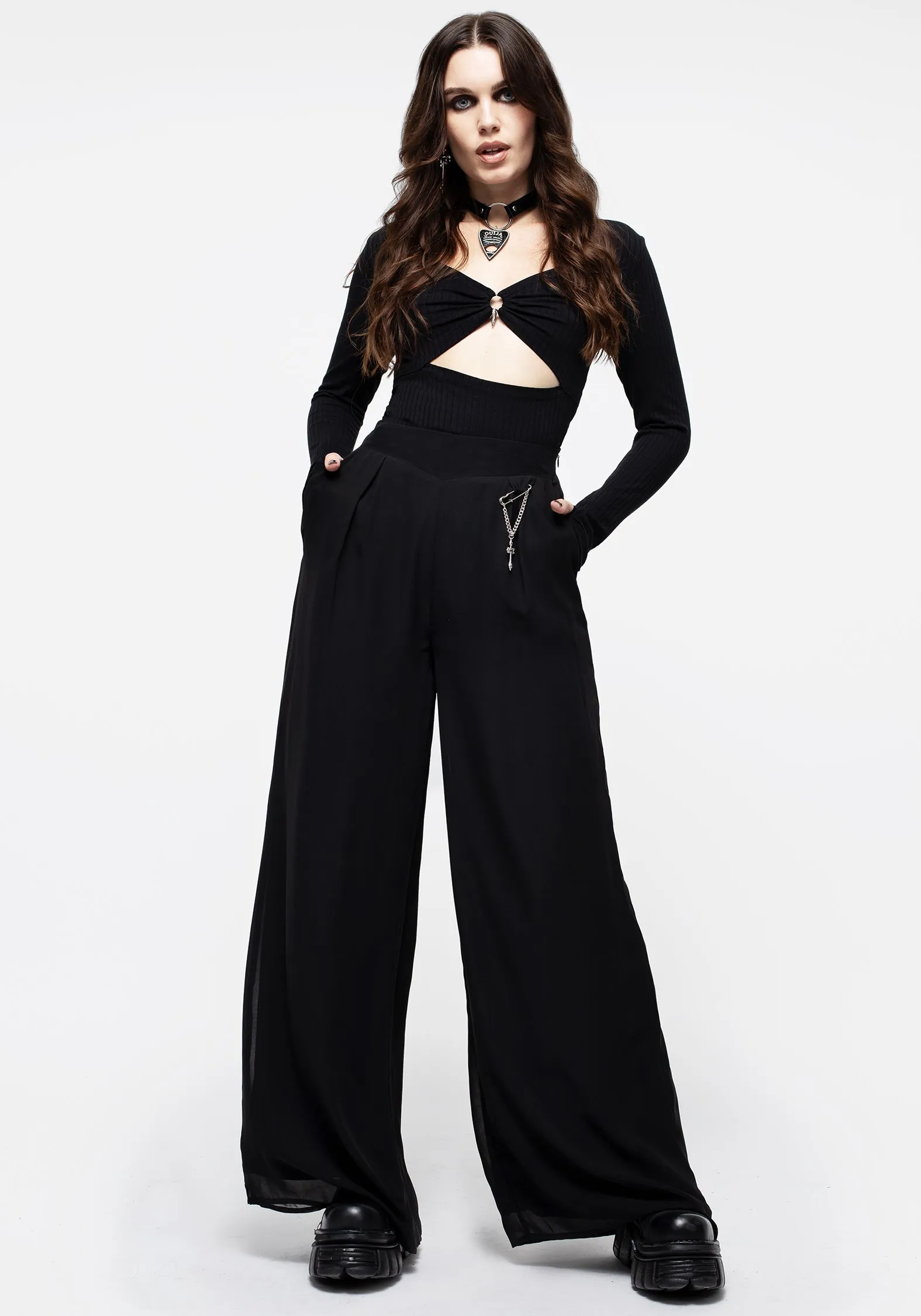 Descensum Wide Leg Trousers