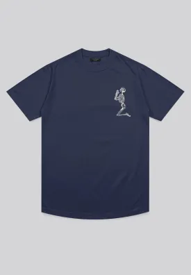 ESSENTIAL BIG SKELETON INDIGO T-SHIRT