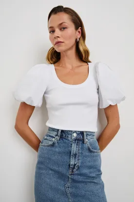 HALLIE TOP - WHITE