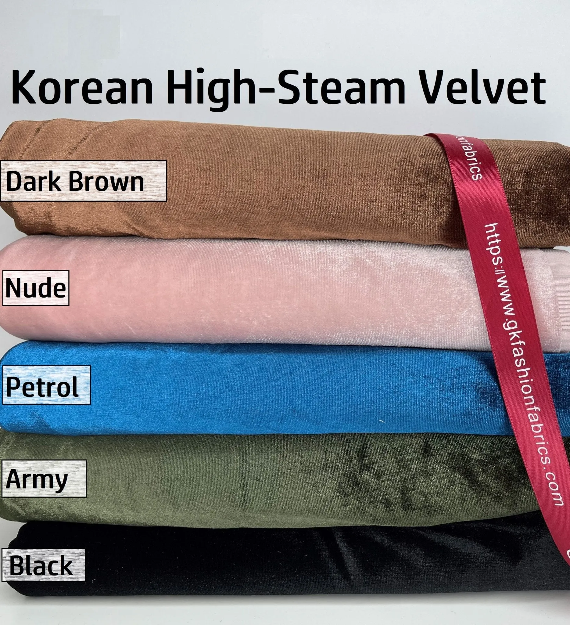 High Steam Stretch Velvet Fabric