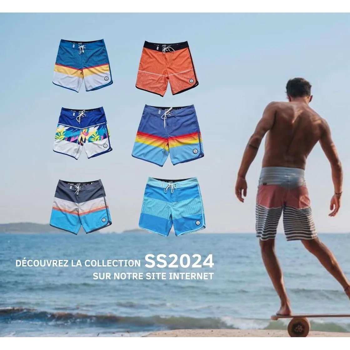 KDC Surfwear & Swimwear Men Mascaret Eco-friendly Boardshort [WS]