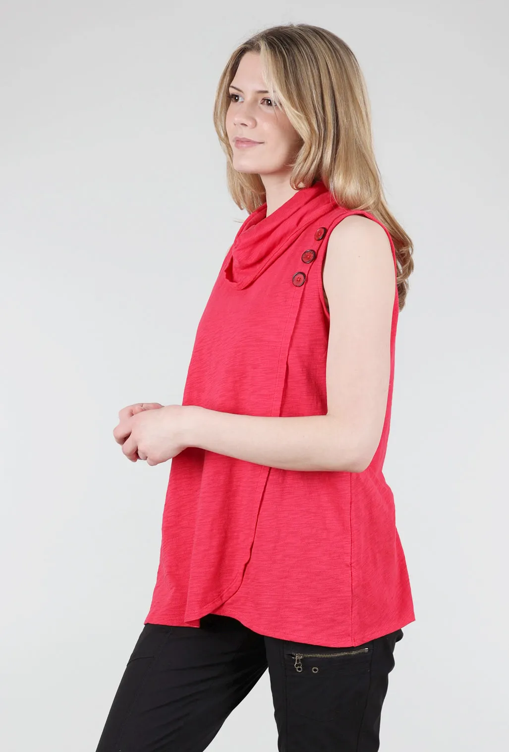 Peruvian Sleeveless Cowl, Rose