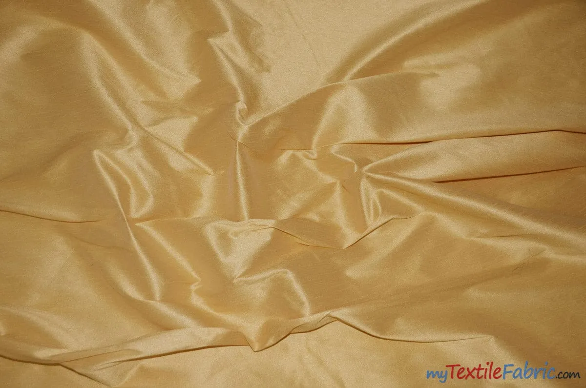 Polyester Silk Fabric - Faux Silk - Polyester Dupioni Fabric - Sample Swatch - 54&#34; Wide - Multiple Colors