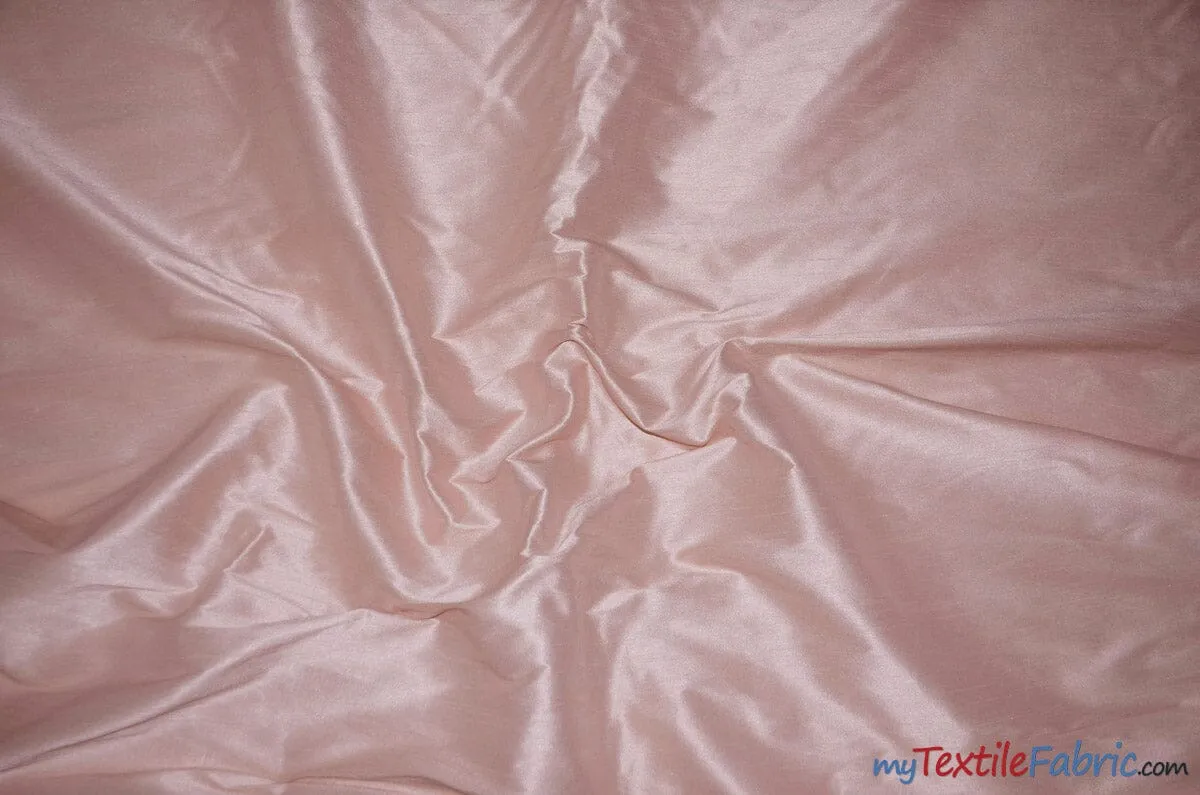 Polyester Silk Fabric - Faux Silk - Polyester Dupioni Fabric - Sample Swatch - 54&#34; Wide - Multiple Colors