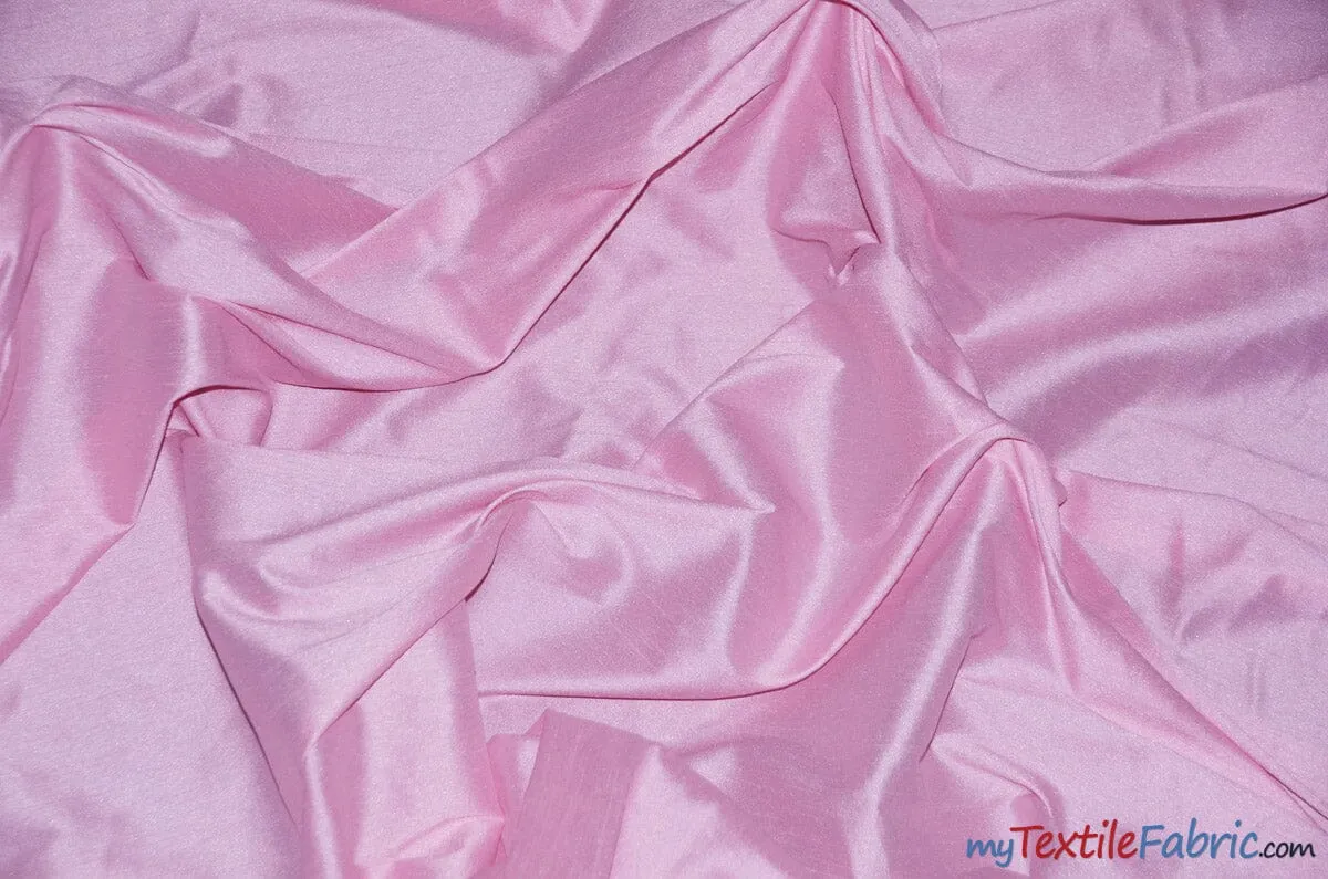 Polyester Silk Fabric | Faux Silk | Polyester Dupioni Fabric | Wholesale Bolt | 54" Wide | Multiple Colors |