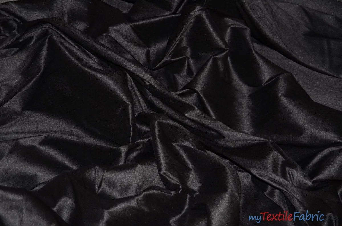 Polyester Silk Fabric | Faux Silk | Polyester Dupioni Fabric | Wholesale Bolt | 54" Wide | Multiple Colors |