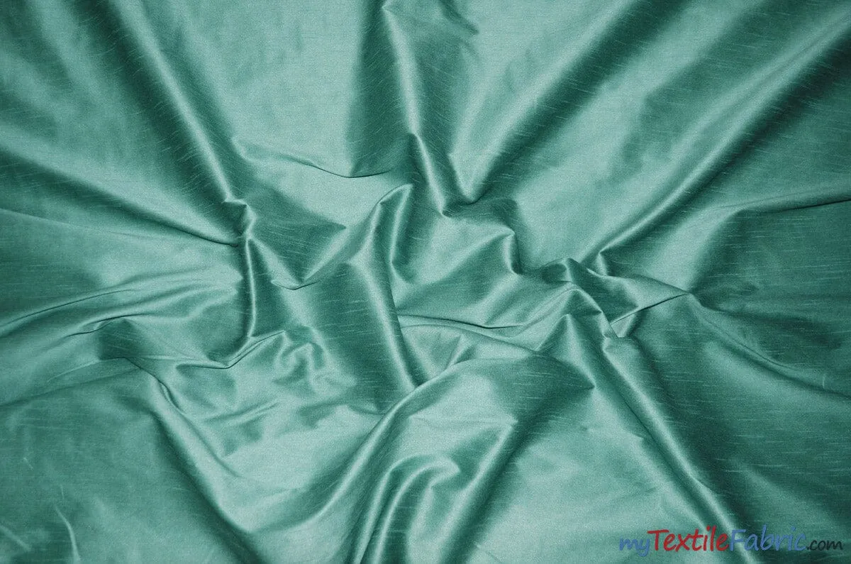 Polyester Silk Fabric | Faux Silk | Polyester Dupioni Fabric | Wholesale Bolt | 54" Wide | Multiple Colors |