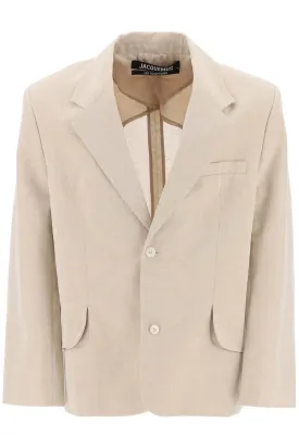 "single-breasted jacket titled the 245JA045 1546 BEIGE