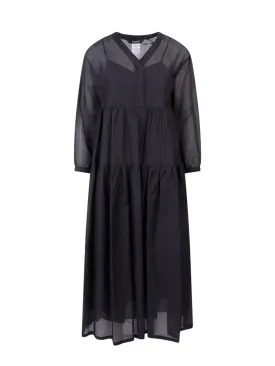 'S Max Mara Sesamo V-Neck Long-Sleeved Dress